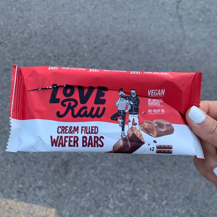 photo of LoveRaw Cre&m Filled Wafer Bars shared by @veganauntie on  16 Sep 2021 - review