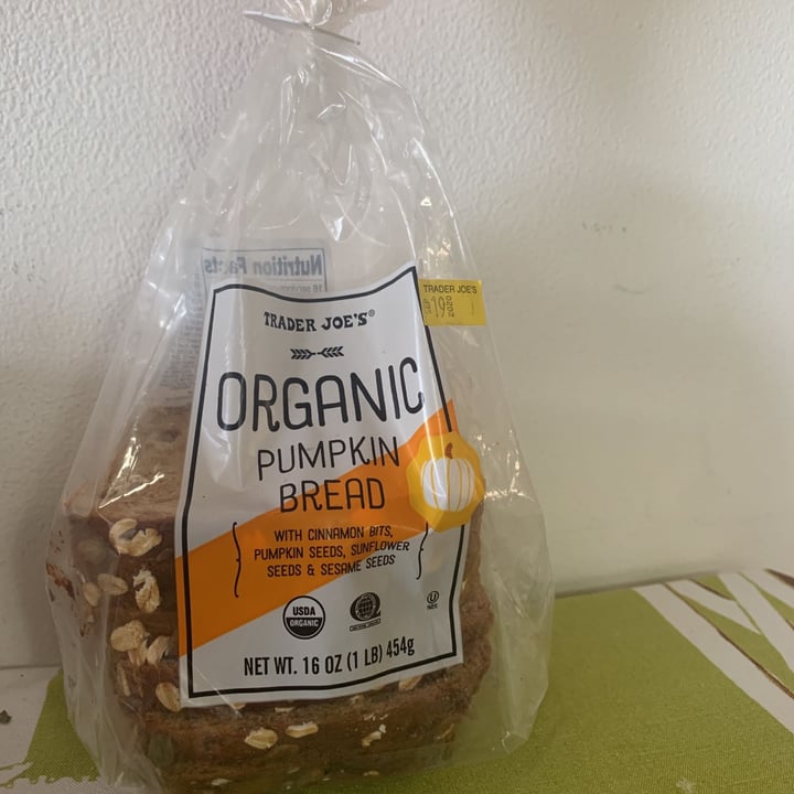 Trader Joe's Organic Pumpkin Bread Review abillion