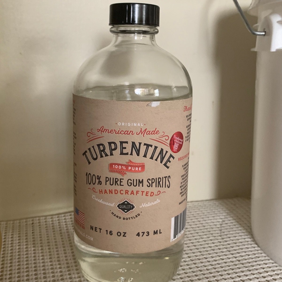 Turpentine, pure gum spirits, 100 ml