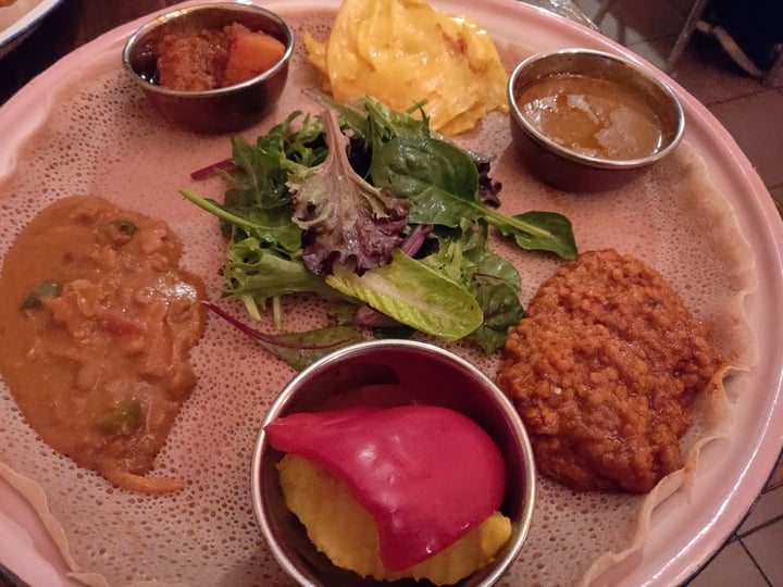 photo of Little Africa Restaurant Veg Platter shared by @crowtower on  07 Sep 2019 - review