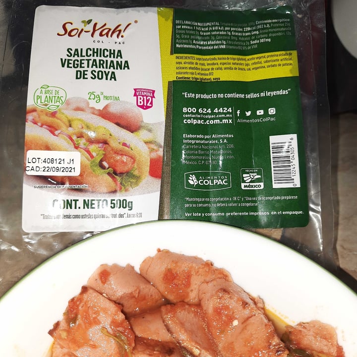 review photo of Soi-yah! Salchicha vegetariana de soya shared by @sandradz on 02 Aug 2021 - review