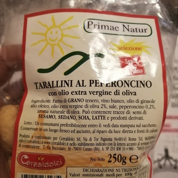 photo of Primae Natur Tarallini al peperoncino shared by @faberfef on  06 Apr 2022 - review