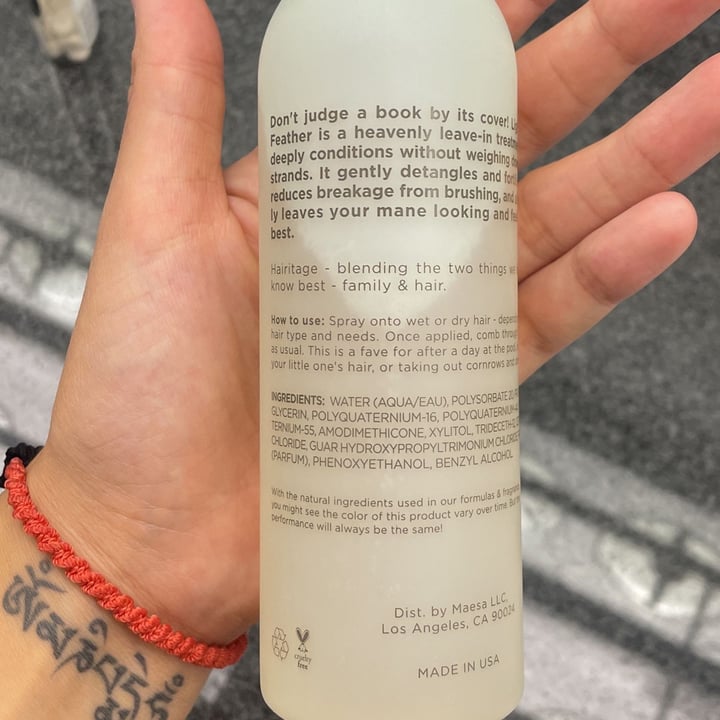 photo of Hairitage Leave In Conditioner shared by @anafavero on  01 Aug 2022 - review