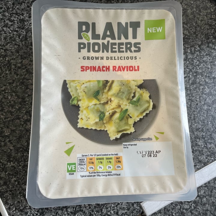 photo of Plant Pioneers Spinach Ravioli shared by @ameriamber on  22 Jul 2022 - review