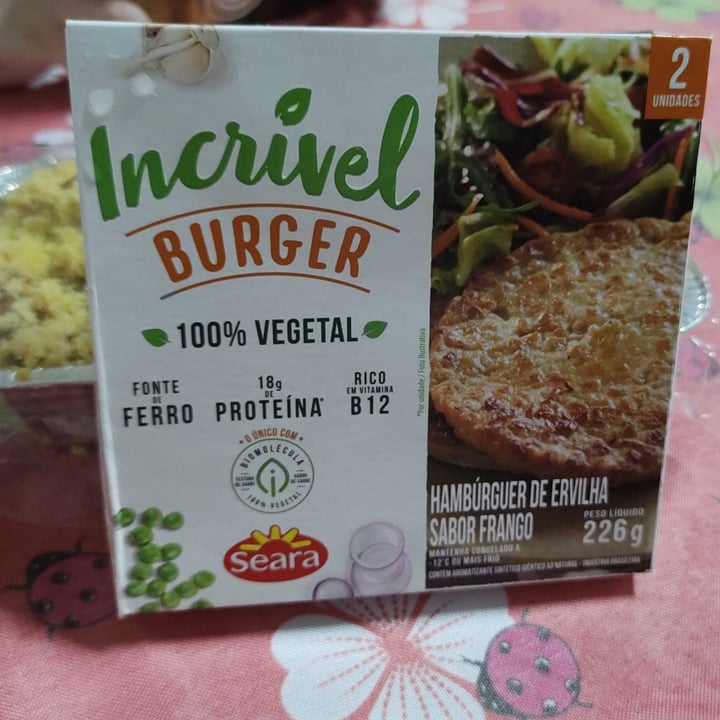 review photo of Seara IncrĂvel Burger sabor frango shared by @spock4president on 25 May 2022 - review