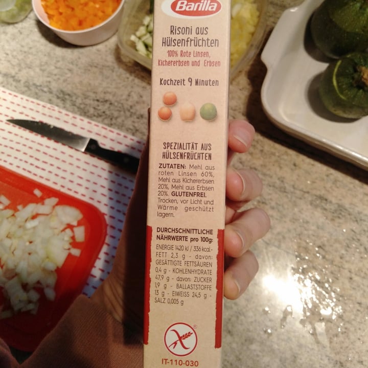 review photo of Barilla Risoni Rote Linsen, Kichererbsen und Erbsen shared by @emmimariwa on 01 Dec 2021 - review
