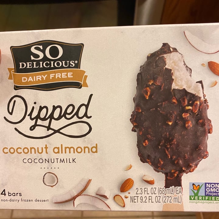 photo of So Delicious Dairy Free Dipped Coconut Almond Coconutmilk Frozen Dessert shared by @bella05 on  25 Jun 2020 - review