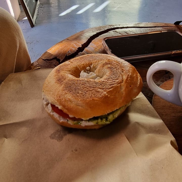 photo of Dolce Bakery Vegan Caprese Bagel shared by @glc on  30 Sep 2021 - review