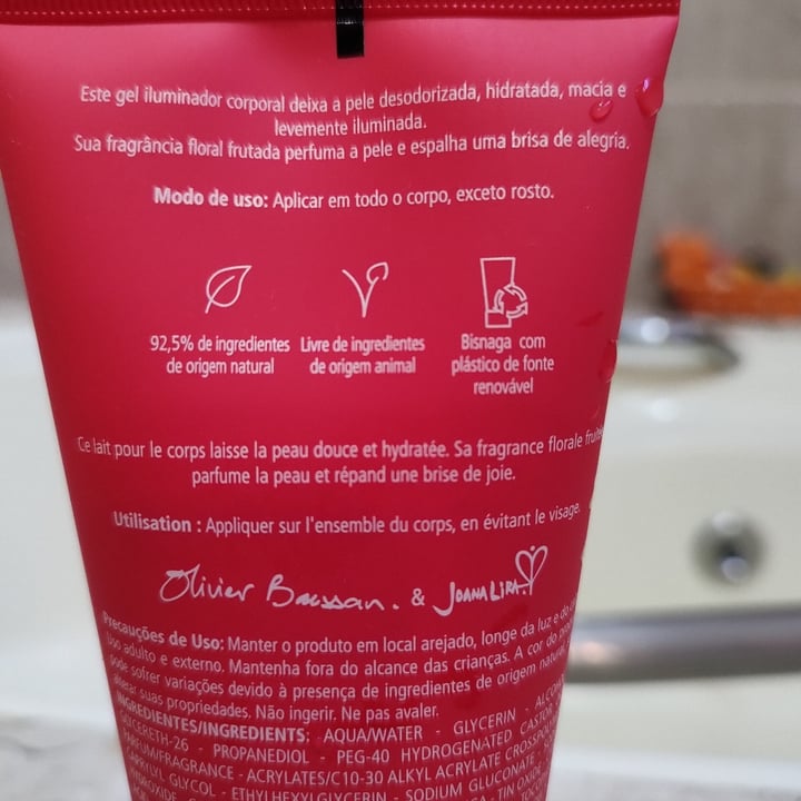 review photo of L'Occitane en Provence Gel iluminador Desodorante Corporal Olinda shared by @lilianezampar on 17 Apr 2022 - review
