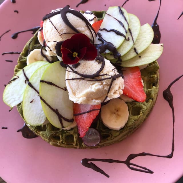 Photo of the dish “Spinach Protein Waffles”