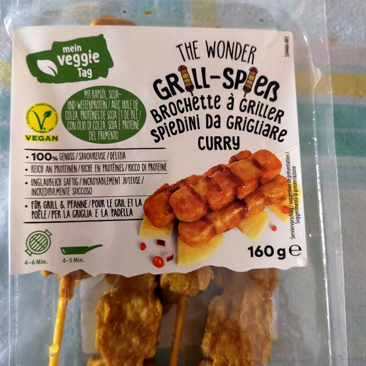 review photo of Mein Veggie Tag The Wonder Flammenspieß Curry shared by @coti3668 on 17 Jun 2022 - review
