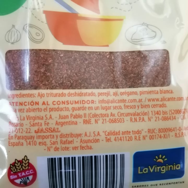 photo of Alicante Condimento Para Milanesas Y Supremas shared by @maruvegana on  25 Oct 2020 - review