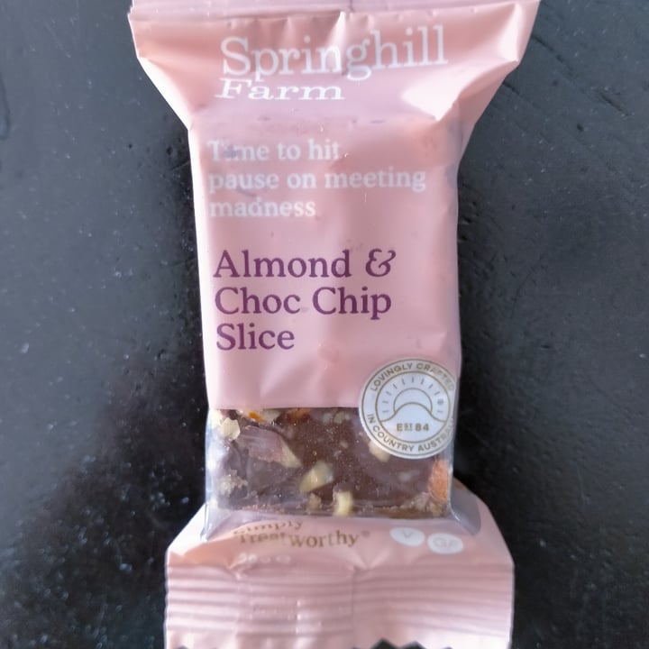 review photo of Springhill Farm Almond and Choc Chip Slice shared by @meganvb on 07 Oct 2021 - review