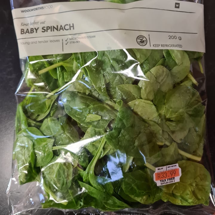 photo of Woolworths Food Baby Spinach shared by @veronicagroen on  09 Jun 2022 - review