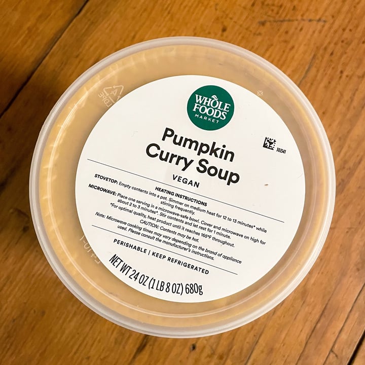 photo of Whole Foods Market Pumpkin Curry Soup shared by @alleycatz on  11 Dec 2021 - review