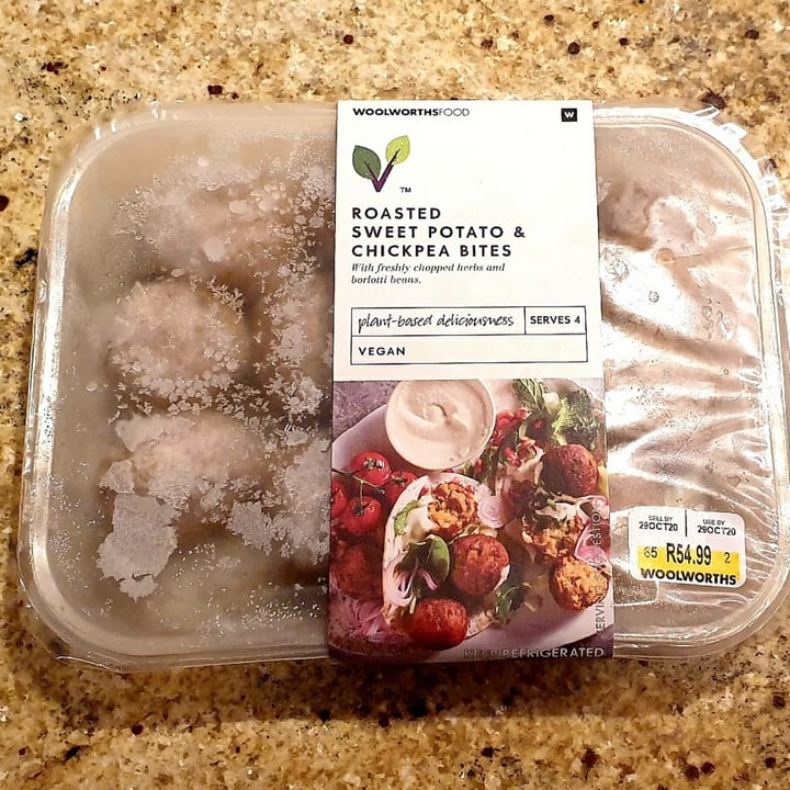 photo of Woolworths Food Roasted Sweet Potato And Chickpea Bites shared by @compassionate1candy on  03 Dec 2020 - review