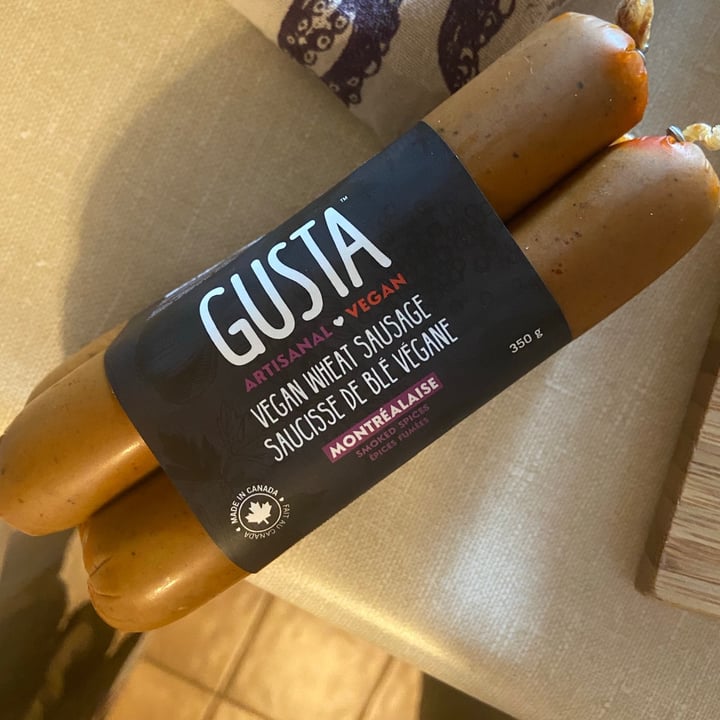 review photo of Gusta Vegan Wheat Montrealaise sausage shared by @missnarciss on 06 Feb 2021 - review