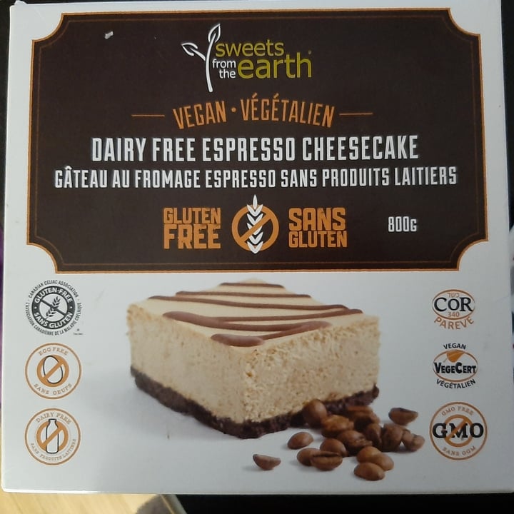 review photo of Sweets from the Earth Dairy-Free Espresso Cheesecake shared by @liszy on 25 Jan 2021 - review