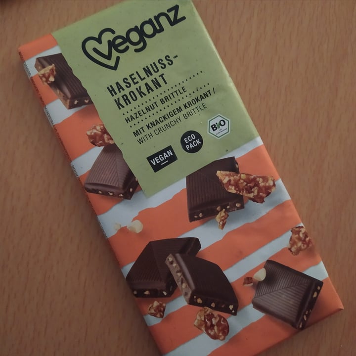 review photo of Veganz Haselnuss- Krokant-Schokolade shared by @glorypotipoti on 31 Oct 2021 - review