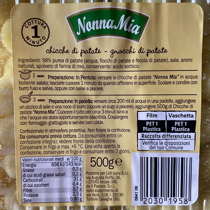 photo of Nonna mia Chicche di Patate shared by @vanillac on  20 Oct 2022 - review