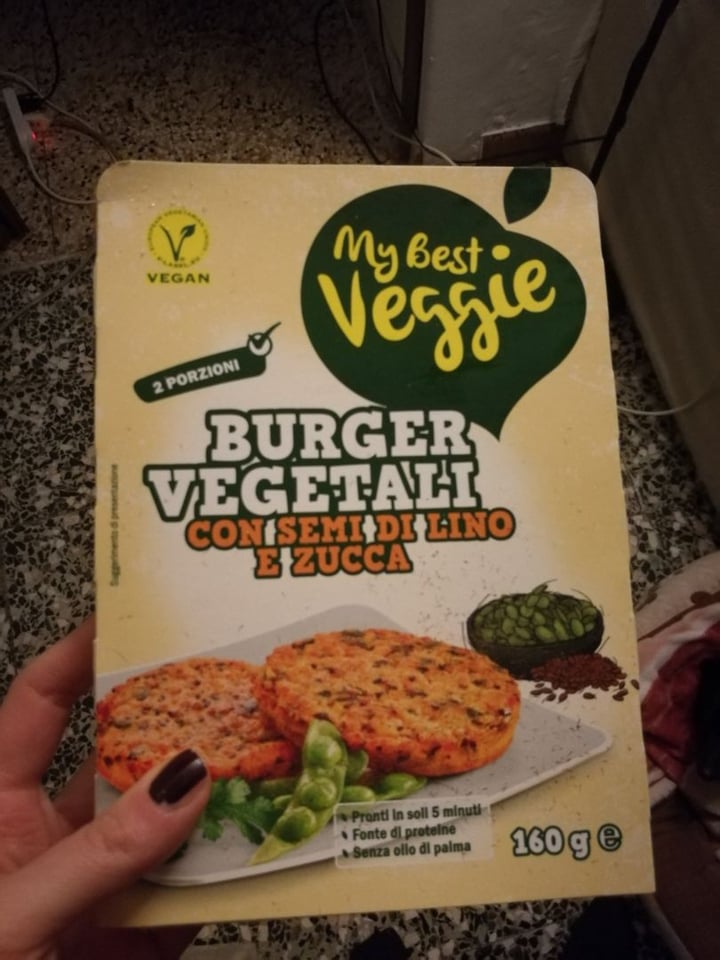 review photo of My Best Veggie Burger vegetali con semi di lino e zucca shared by @susannacecilia on 25 Feb 2020 - review