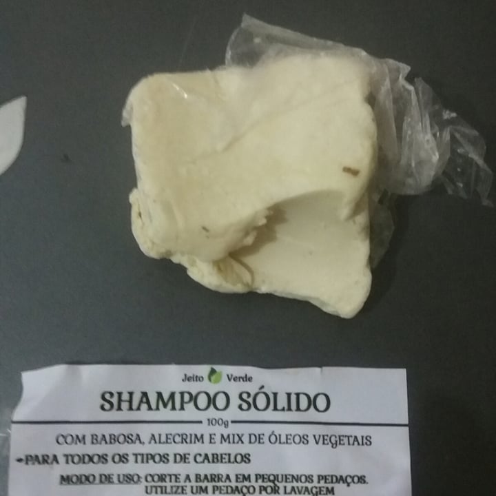 review photo of jeito verde shampoo sólido shared by @paulareis on 12 May 2022 - review