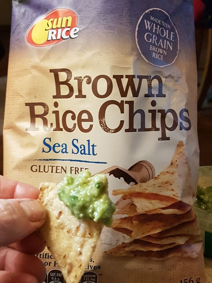 photo of Sunrice Brown Rice Chips Sea Salt shared by @pattyvegan on  20 Aug 2019 - review