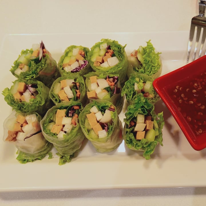photo of Red Apple Veggie Café Healthy Veggie Spring Roll shared by @veganspicegirl on  30 Apr 2022 - review