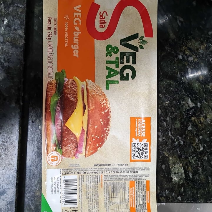 review photo of Sadia Hambúrguer Vegetal shared by @thiagogarcia on 13 Sep 2022 - review