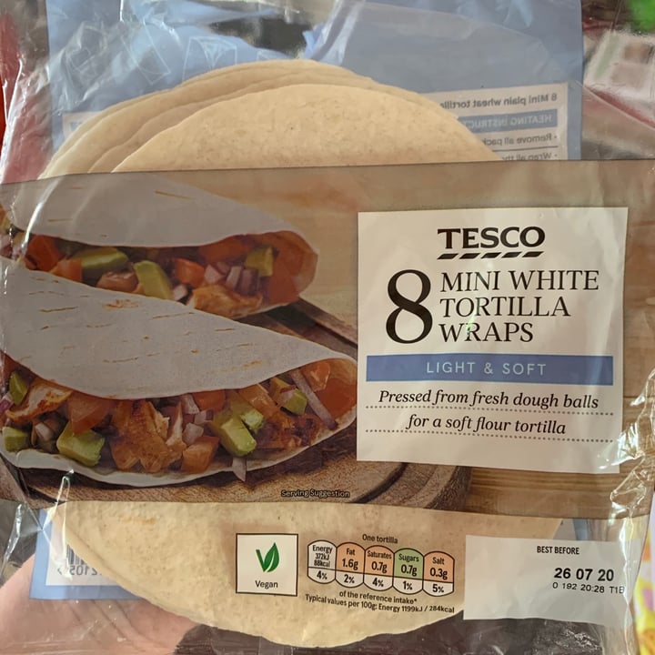 photo of Tesco White Tortilla Wrap shared by @yesletsdisco on  23 Jul 2020 - review