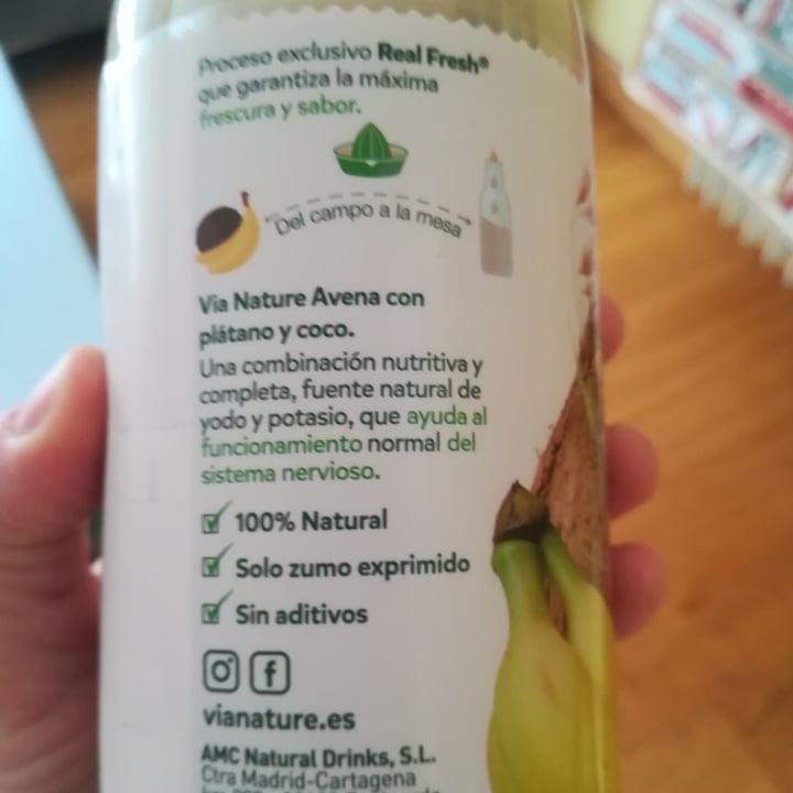 photo of Vía Nature Bebida de zumo de frutas y avena shared by @vanodumo on  31 Mar 2021 - review