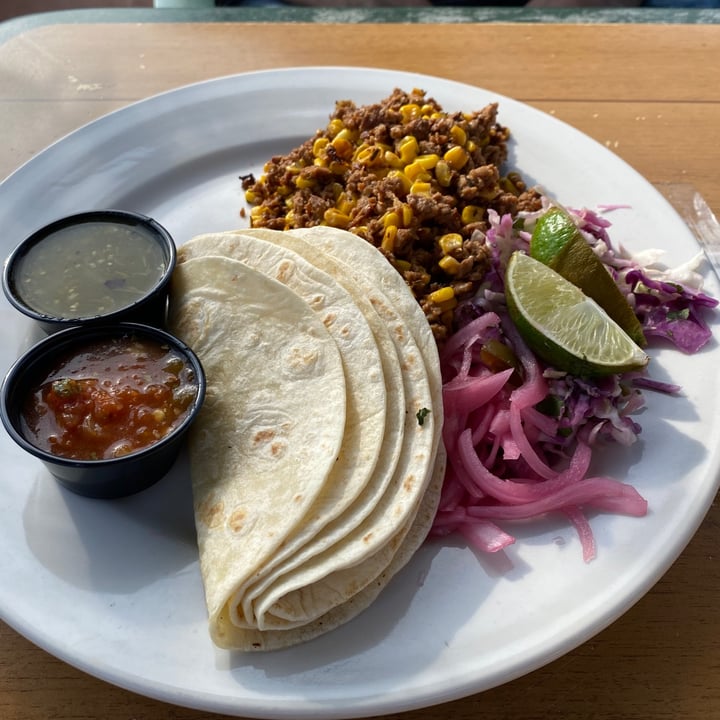 photo of Upland Brewing Co Impossible Chorizo Tacos shared by @kristyahimsa on  12 Oct 2020 - review