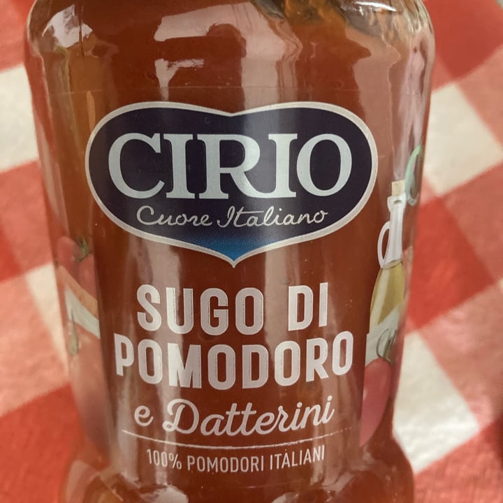 review photo of Cirio Sugo di pomodoro e datterini shared by @eleocb on 14 Apr 2022 - review