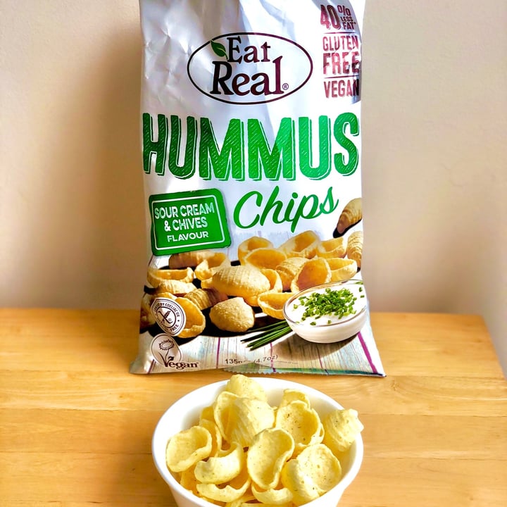 photo of Eat Real Hummus Chips Sour cream and chives shared by @rikesh on  27 Mar 2021 - review