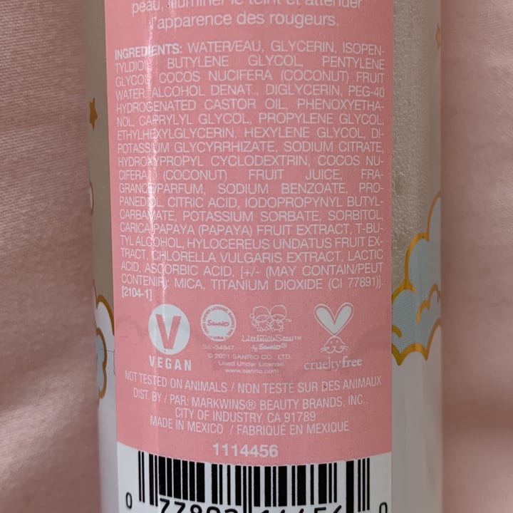 review photo of Wet n Wild Beauty Little Twin Stars Glow Face Mist shared by @lychee on 19 Dec 2021 - review