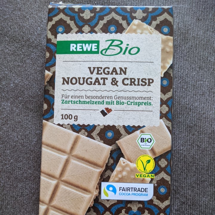 photo of Rewe Bio Vegan Nougat & Crisp shared by @vanipa on  15 Aug 2020 - review