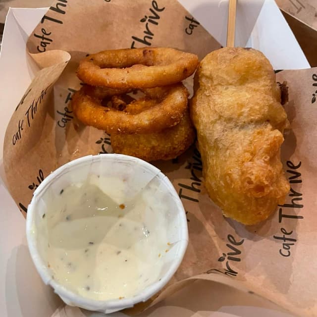 菜肴“Deep fried pigs in blankets”的照片