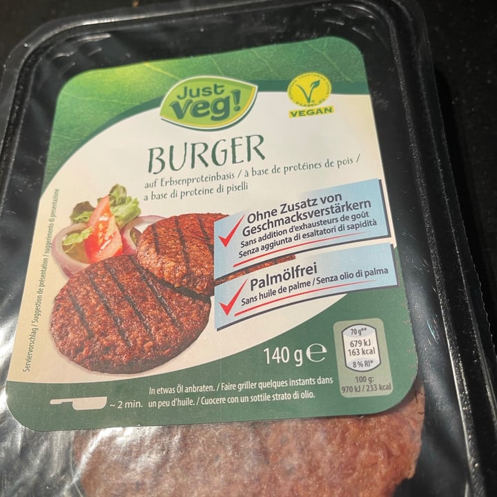 photo of Just Veg! (ALDI Italy) Burger Patties shared by @mila123 on  02 Jan 2021 - review