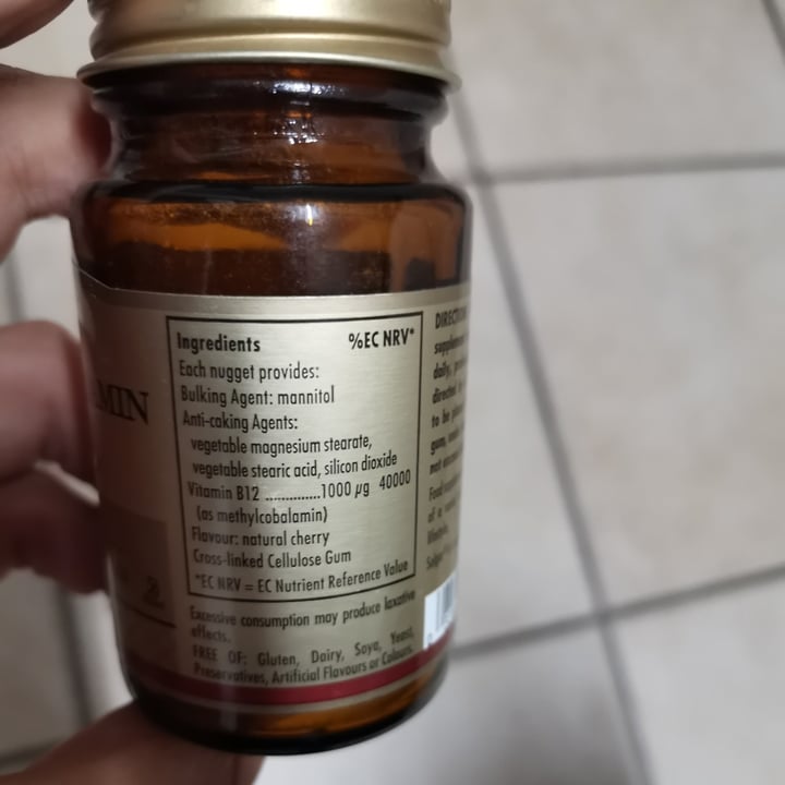 photo of Solgar Vitamina B12 1000 shared by @lunascorner on  23 Dec 2020 - review