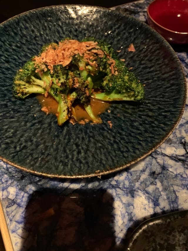 Foto do prato “Grilled Broccoli”