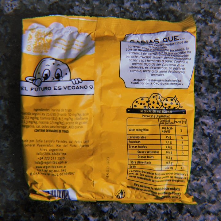 photo of Veganitas Bizcochitos sabor Queso shared by @nanicuadern on  18 Jul 2022 - review
