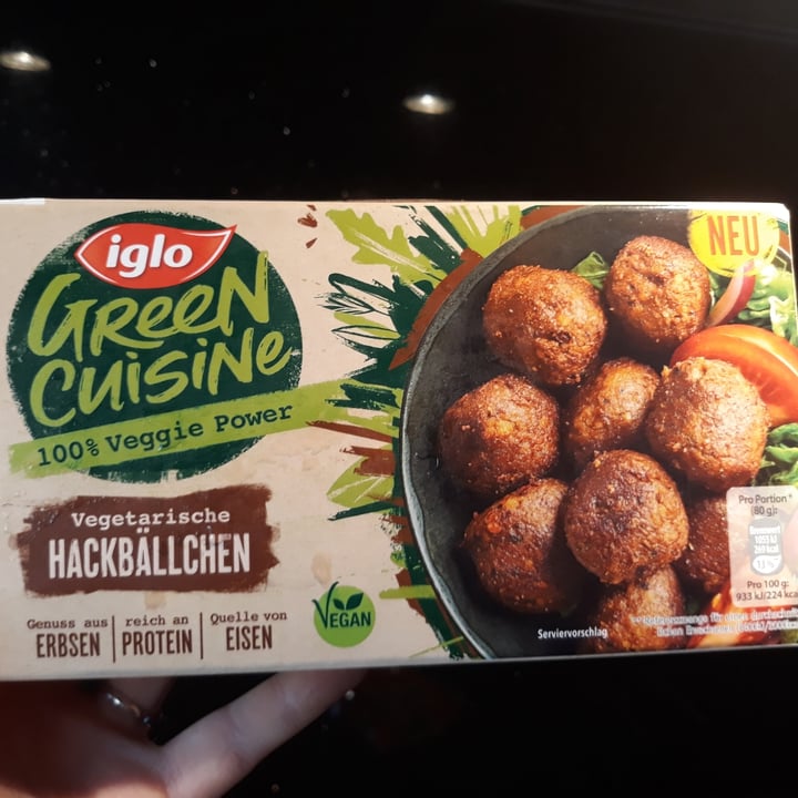 photo of Iglo Vegane Hackbällchen shared by @anameier on  13 Jan 2021 - review