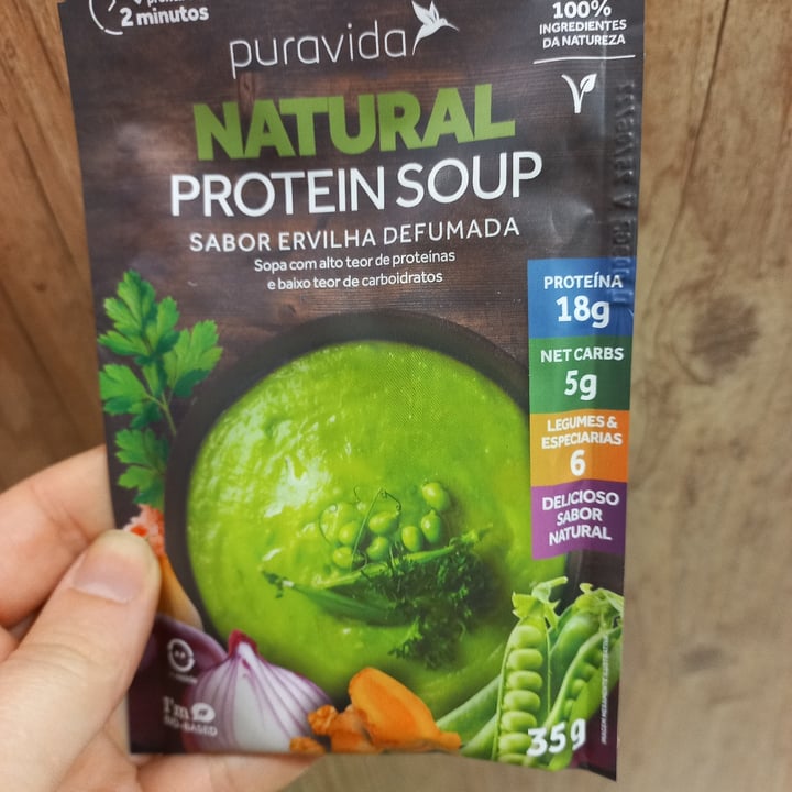 photo of puravida Natural Protein Soup - Sabor Evilha Defumada shared by @marigikas on  02 May 2022 - review
