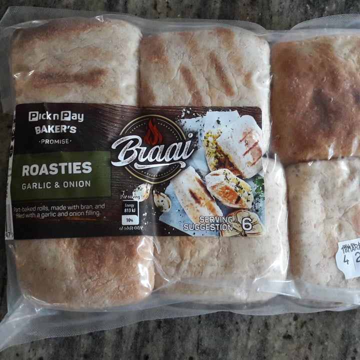 photo of Pick n Pay Garlic and Onion Roasties shared by @deepsouthvegan on  03 Jun 2020 - review