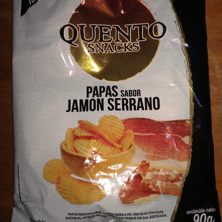 photo of Quento Snacks Papas sabor Jamón Serrano shared by @jimes on  05 Jun 2021 - review