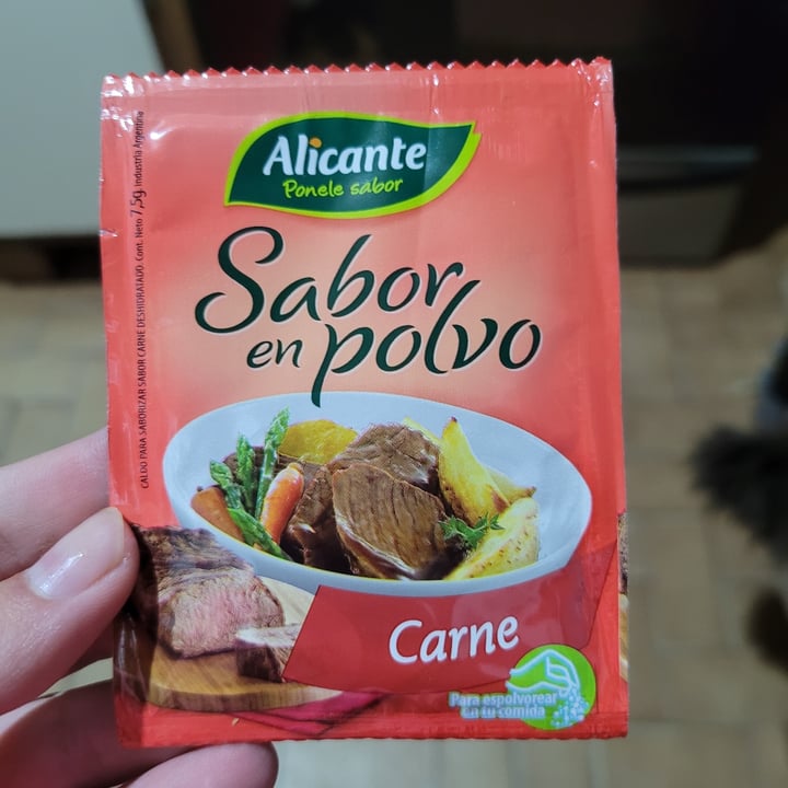 photo of Alicante Sabor en Polvo Carne shared by @matuvlllb on  17 Sep 2022 - review