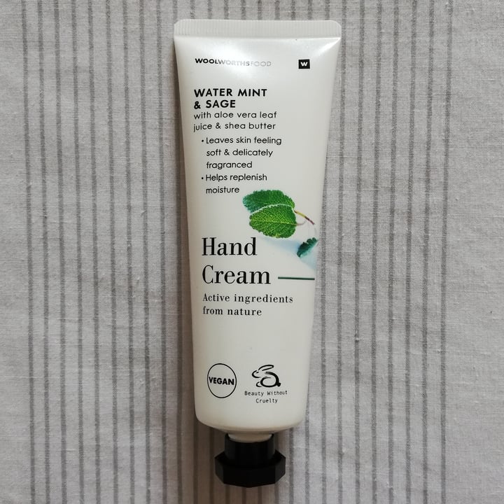 photo of Woolworths Water Mint and Sage Hand Cream shared by @simonel on  23 Oct 2021 - review