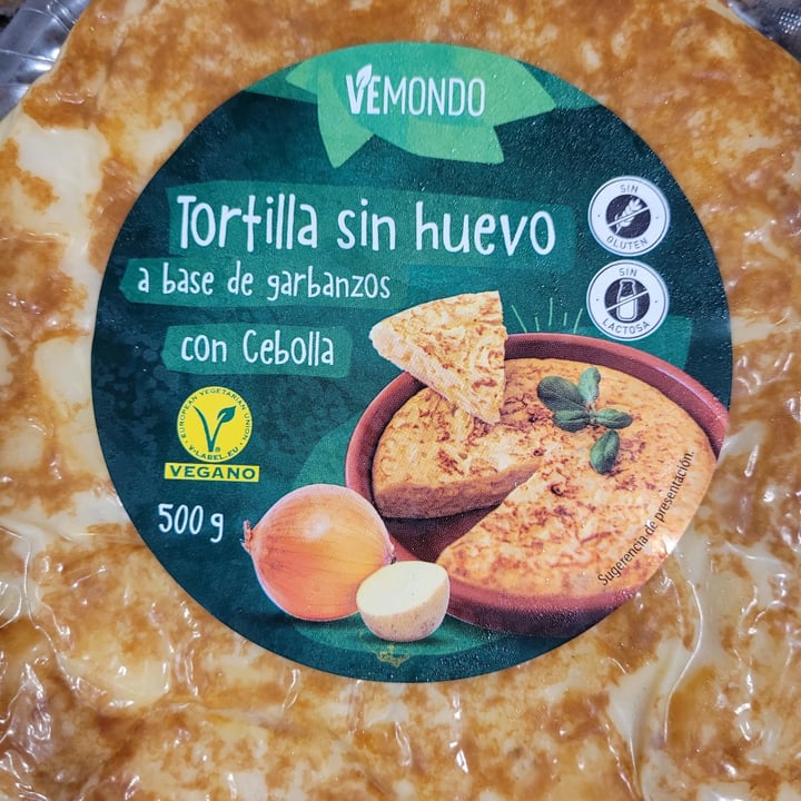 photo of Vemondo Tortilla sin huevo a base de garbanzos y cebolla shared by @nunucu on  23 Aug 2021 - review
