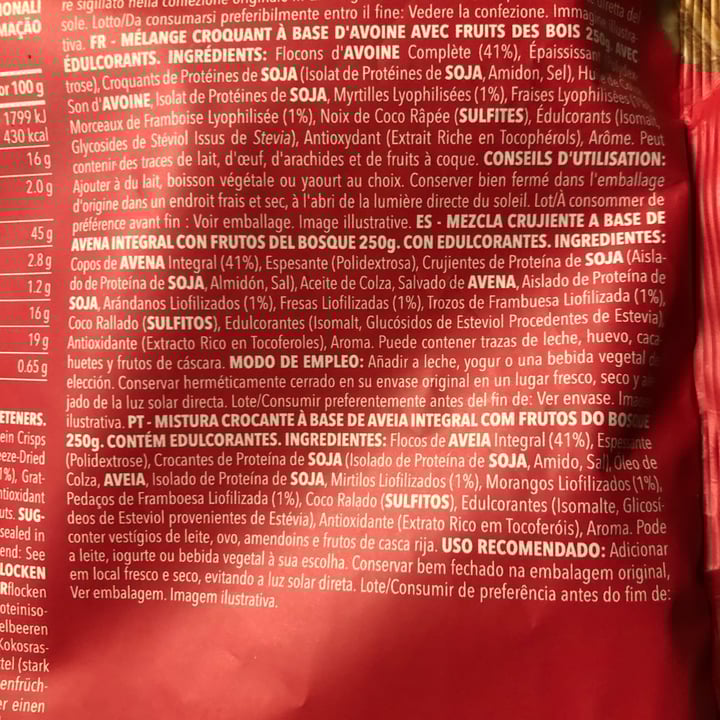 review photo of Prozis Protein Granola Forest Fruits shared by @claudiaalmeida on 11 Oct 2022 - review