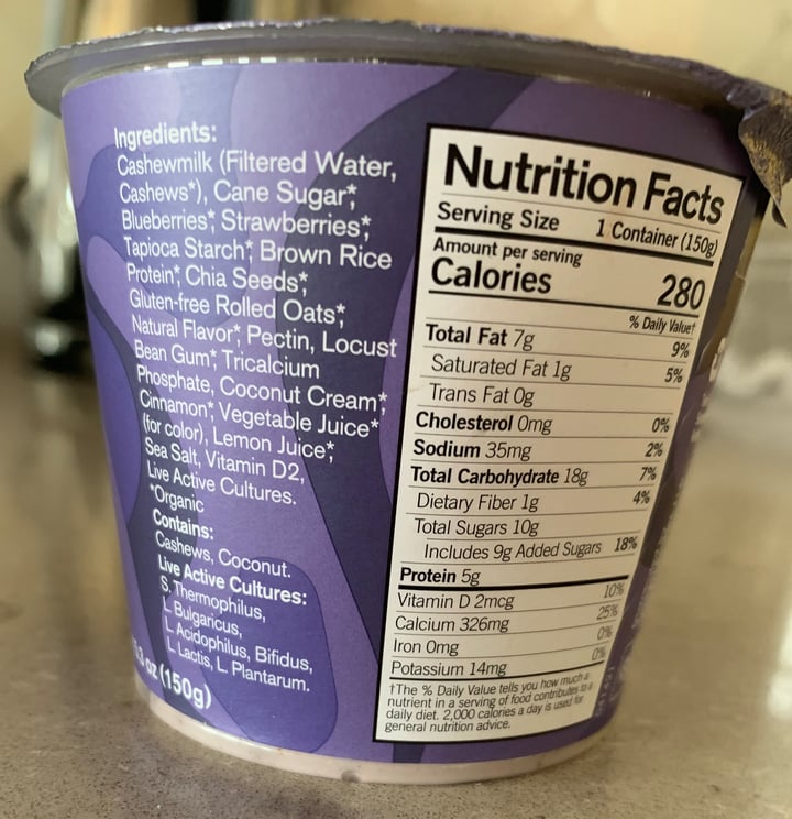 review photo of Forager Project Cashew Yogurt + Oats & Seeds shared by @plantpoweredat60 on 22 May 2022 - review